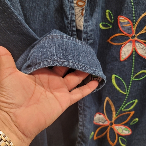 Alfred Dunner Denim Jacket - Sz 16 US - Picture 4 of 10